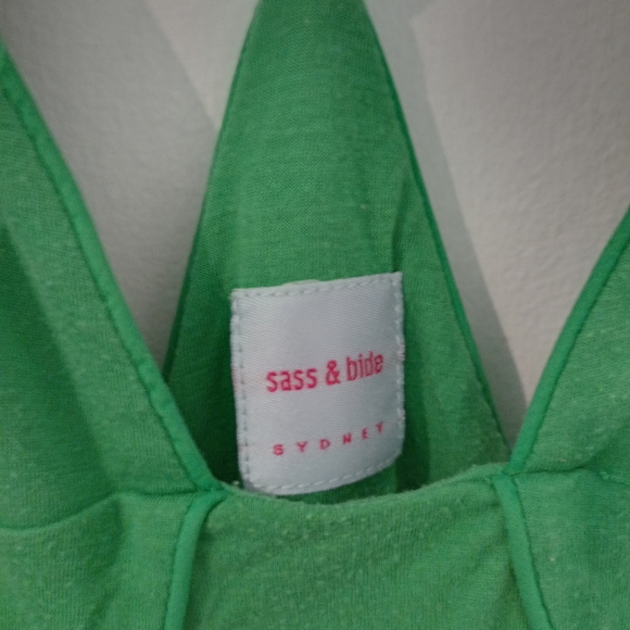 Sass & Bide Vintage Green Summer flounce dress in size S - Picture 6 of 7